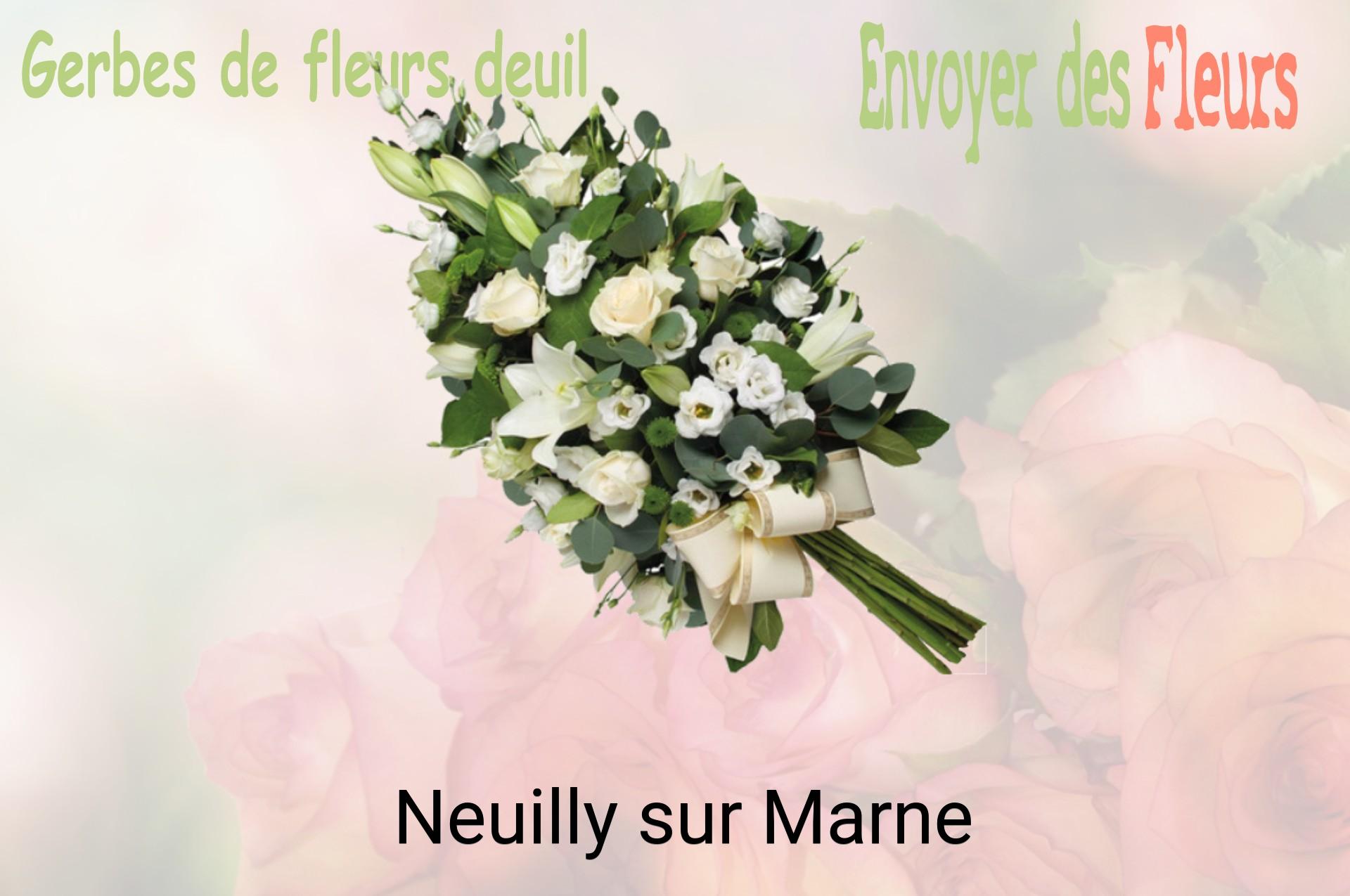 Gerbe de fleurs de deuil livrée à Neuilly-sur-Marne
